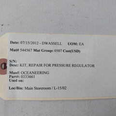 Tescom 389-2503-d Repair For Pressure Regulator Kit
