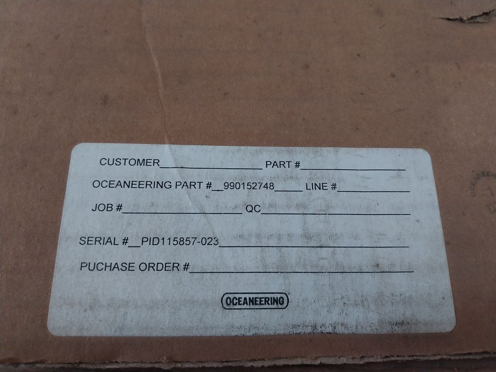 Oceaneering 990152748 Hot Stab Rev C