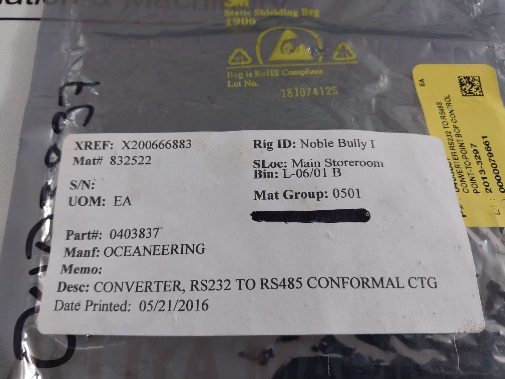 Oceaneering Irs24H6K Rev. A Pcb Card Oii 0292545