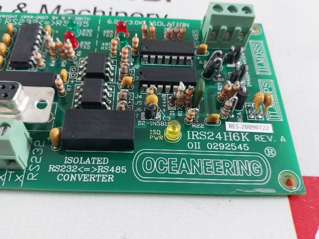 Oceaneering Irs24H6K Rev. A Pcb Card Oii 0292545