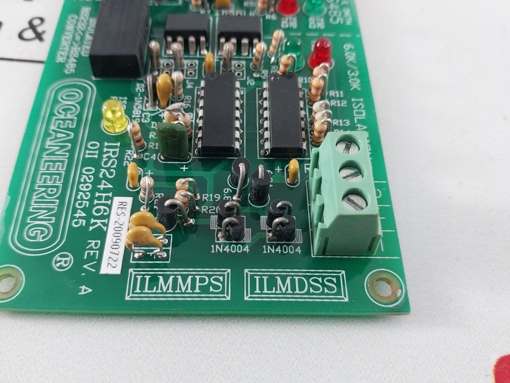 Oceaneering Irs24H6K Rev. A Pcb Card Oii 0292545
