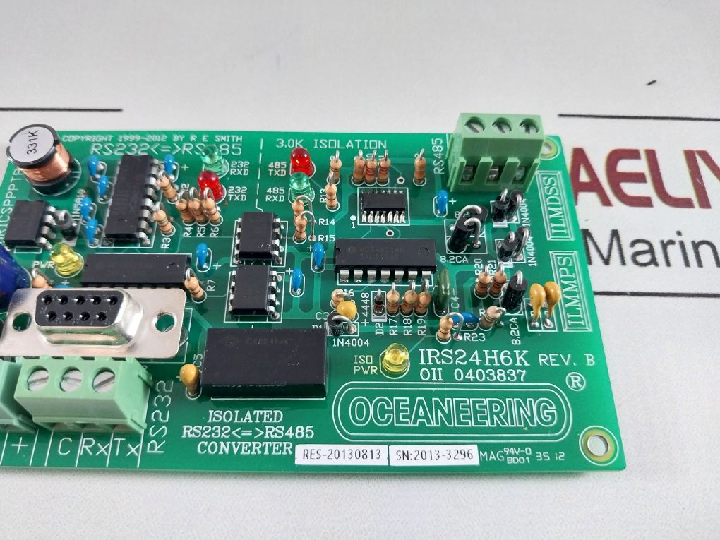 Oceaneering Irs24H6K Rev. B Pcb Card 0403837