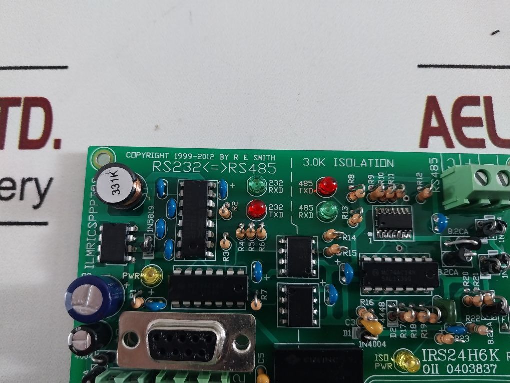 Oceaneering Irs24H6K Rev. B Pcb Card 0403837