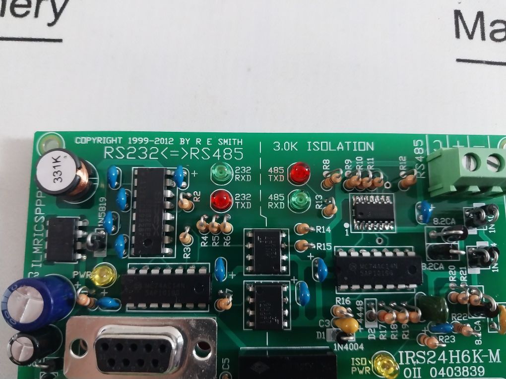Oceaneering Irs24H6K-m Rev. B Pcb Card