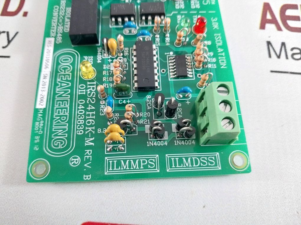 Oceaneering Irs24H6K-m Rev. B Pcb Card