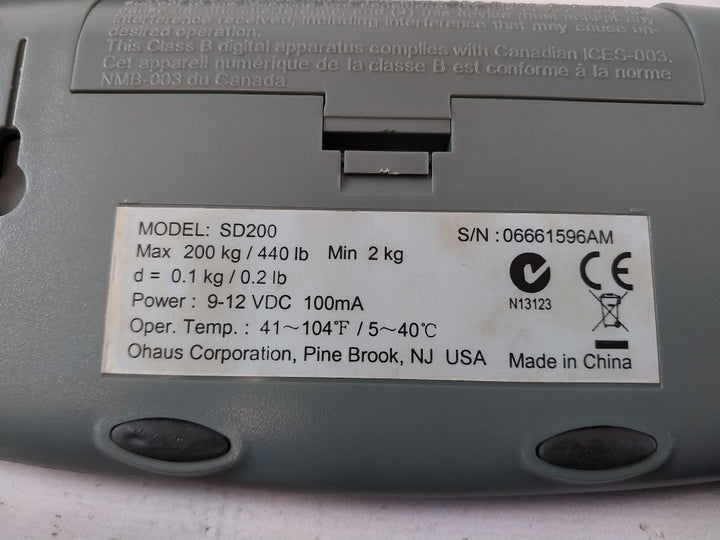 Ohaus Sd200 Bench Scale Set