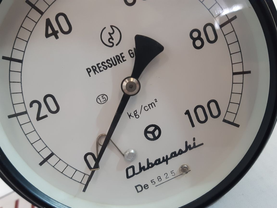 Ohbayashi De5825 Pressure Gauge 0-100 Kg/Cm2