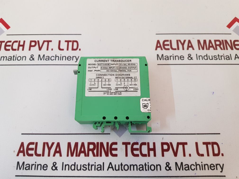 Ohio Semitronics Mct5-005E Current Transducer 0-5A Ac