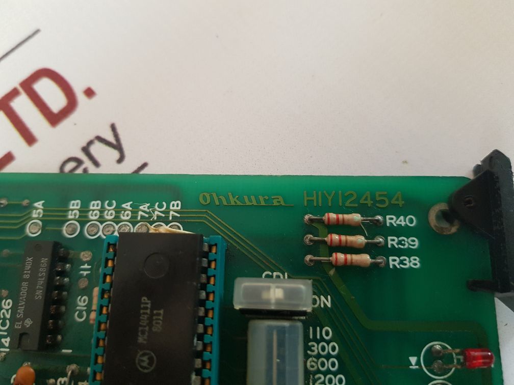 Ohkura H1Y12454 Pcb Card Ymsn039C09 13