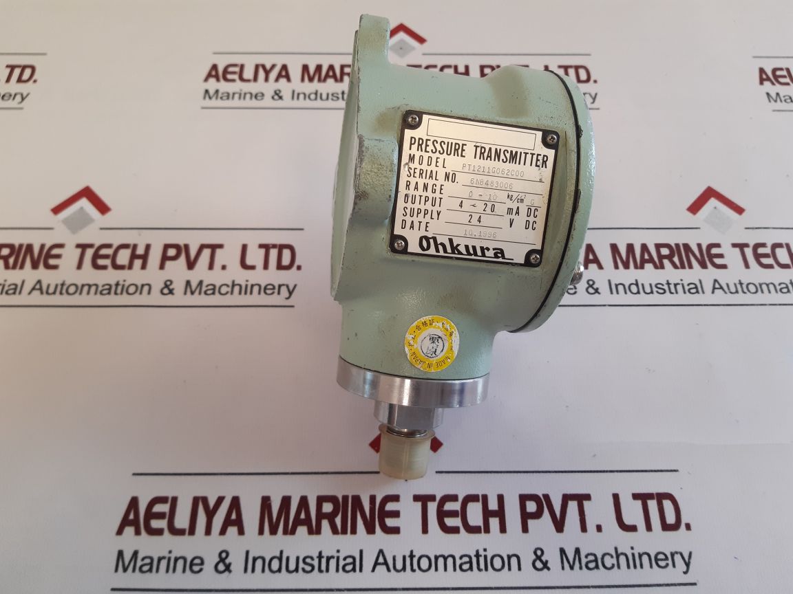 Ohkura Pt1211G062C00 Pressure Transmitter
