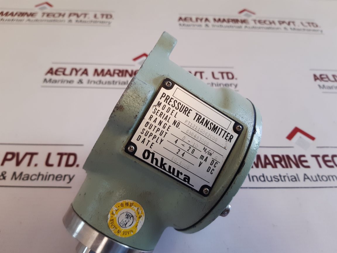 Ohkura Pt1211G062C00 Pressure Transmitter
