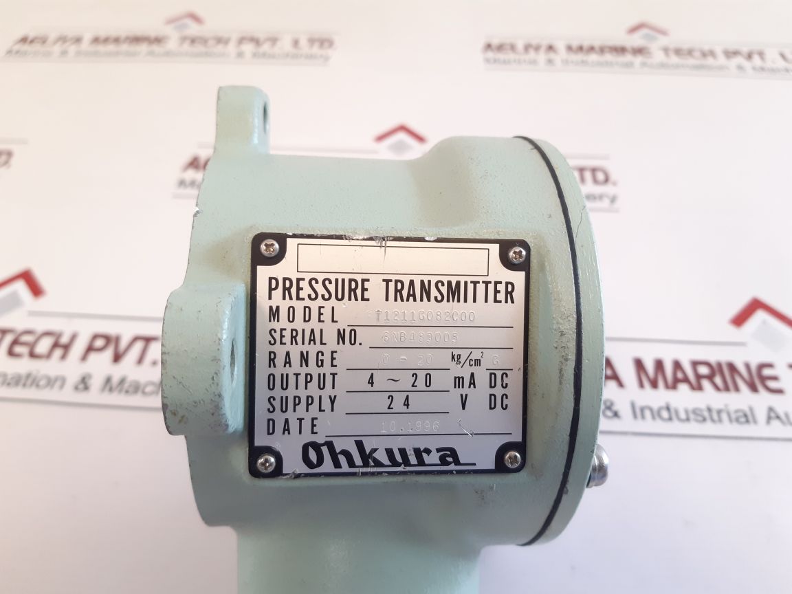 Ohkura Pt1211G082C00 Pressure Transmitter 0-20 Kg/Cm2 G