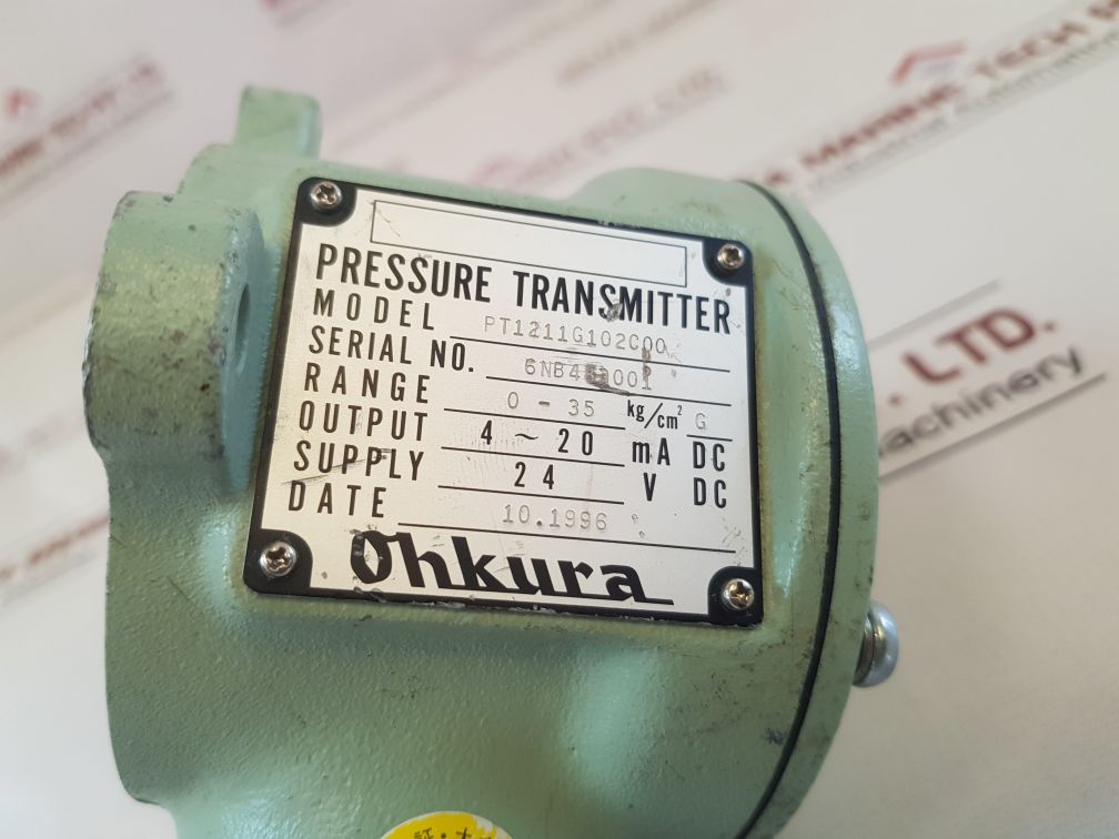 Ohkura Pt1211G102C00 Pressure Transmitter