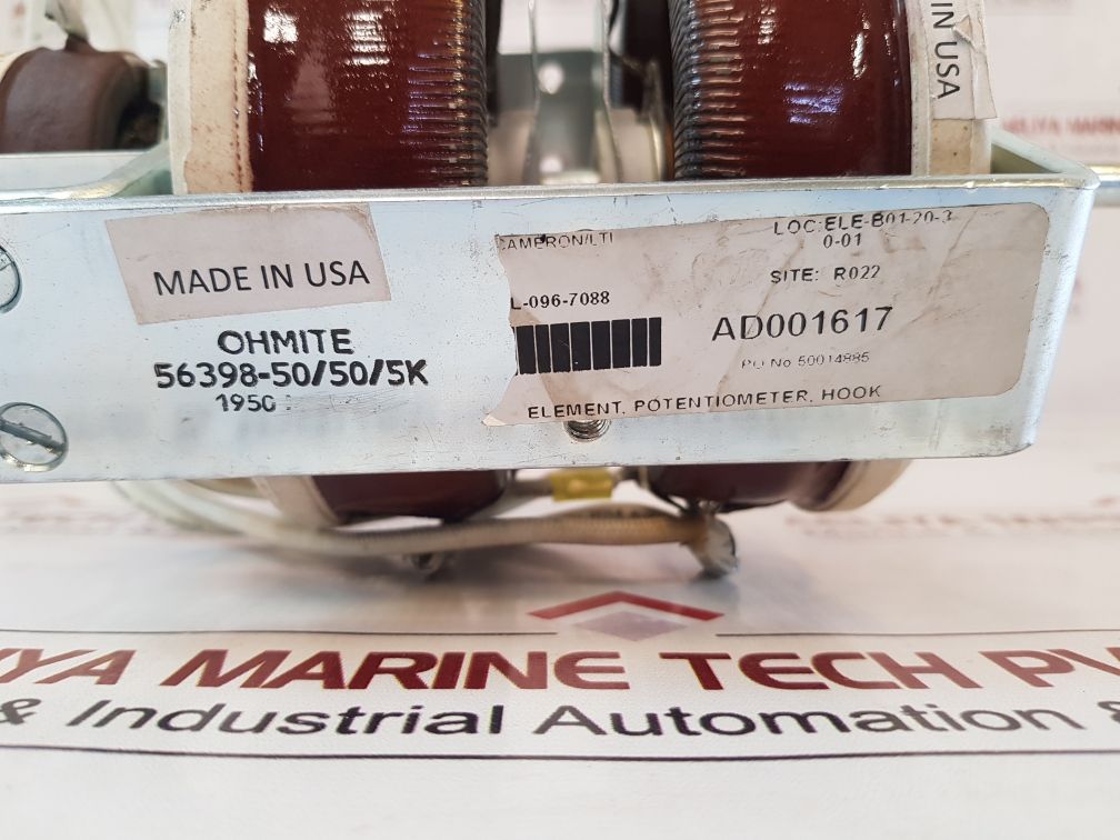 Ohmite 56398-50/50/5K Potentiometer