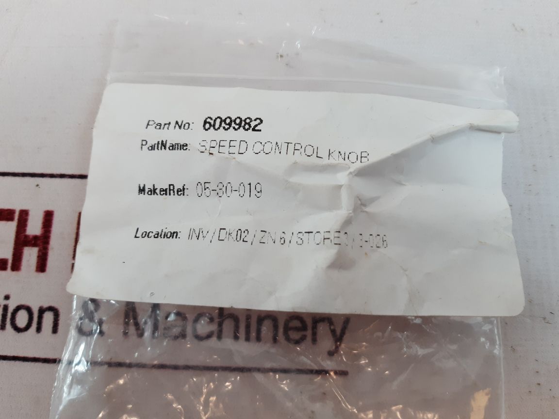 Ohmite 609982 Speed Control Knob