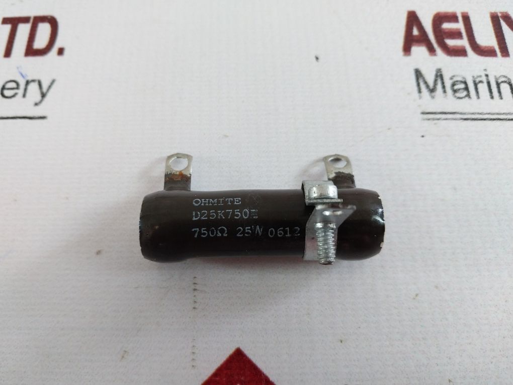 Lot Of 8X Ohmite 0373 Resistor D25K750E