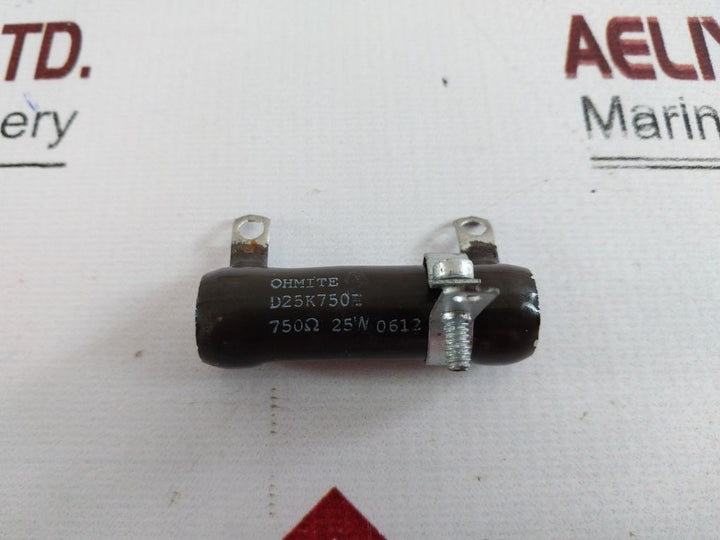Lot Of 8X Ohmite 0373 Resistor D25K750E