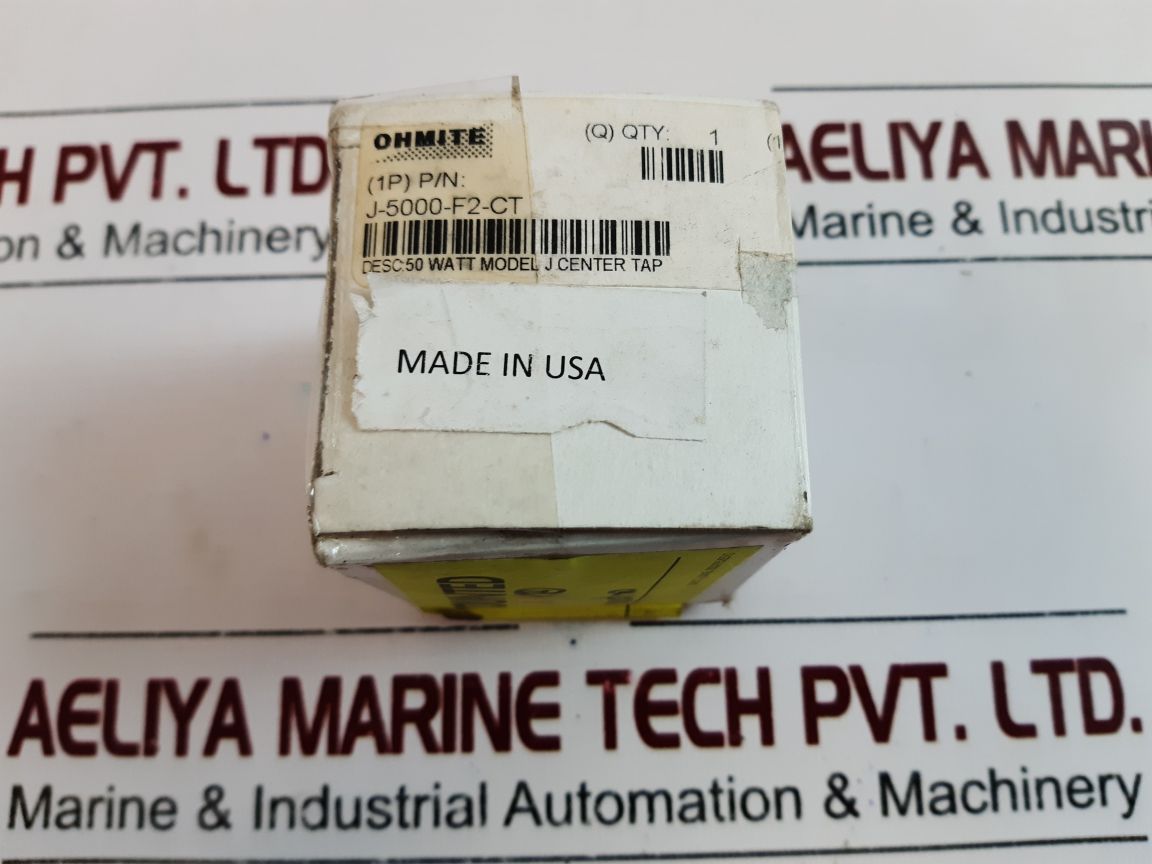 Ohmite J-5000-f2-ct Rheostat 