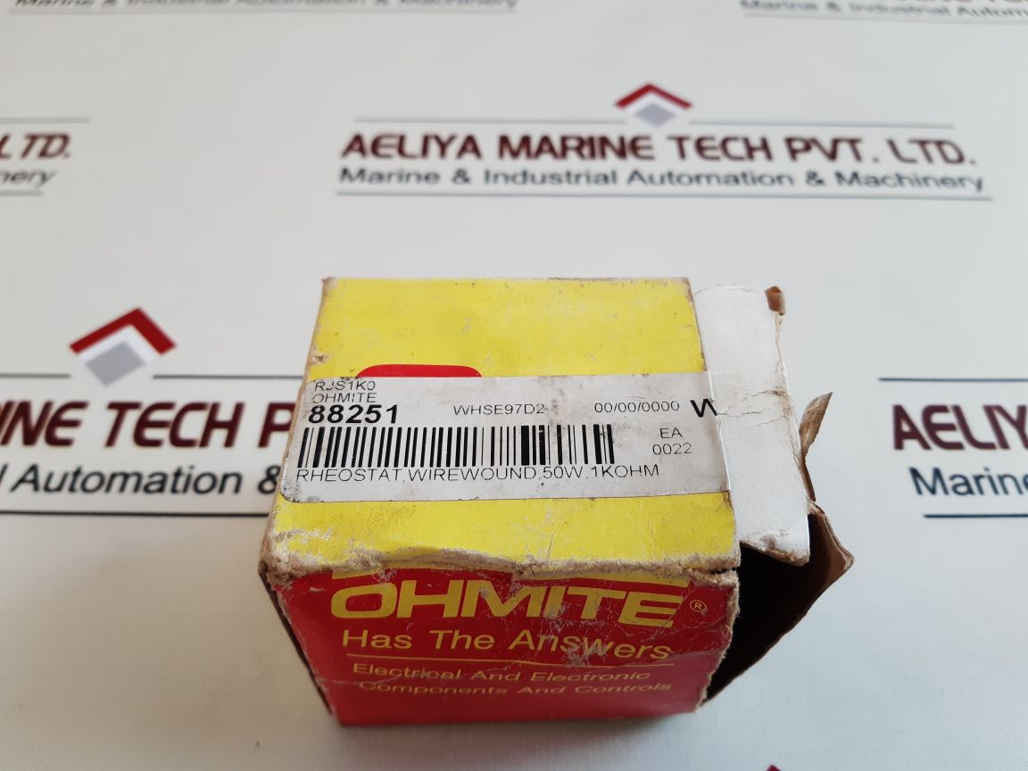 Ohmite Rjs1K0 Rheostat Wire Wound