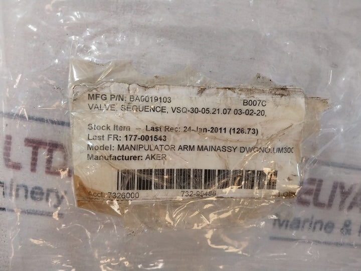Oil Control 052107030220000 Hydraulic Valve
