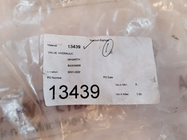 Oil Control 05414110062000A Hydraulic Valve
