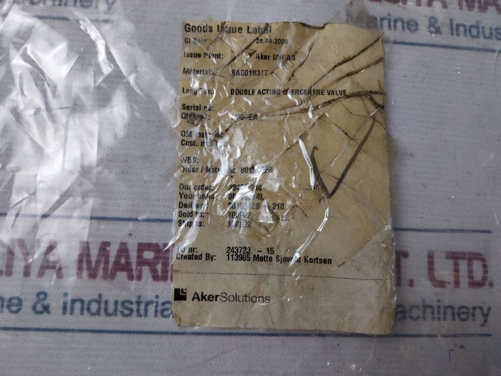 Oil Control 054225100235000 Double Acting Overcentre Valve