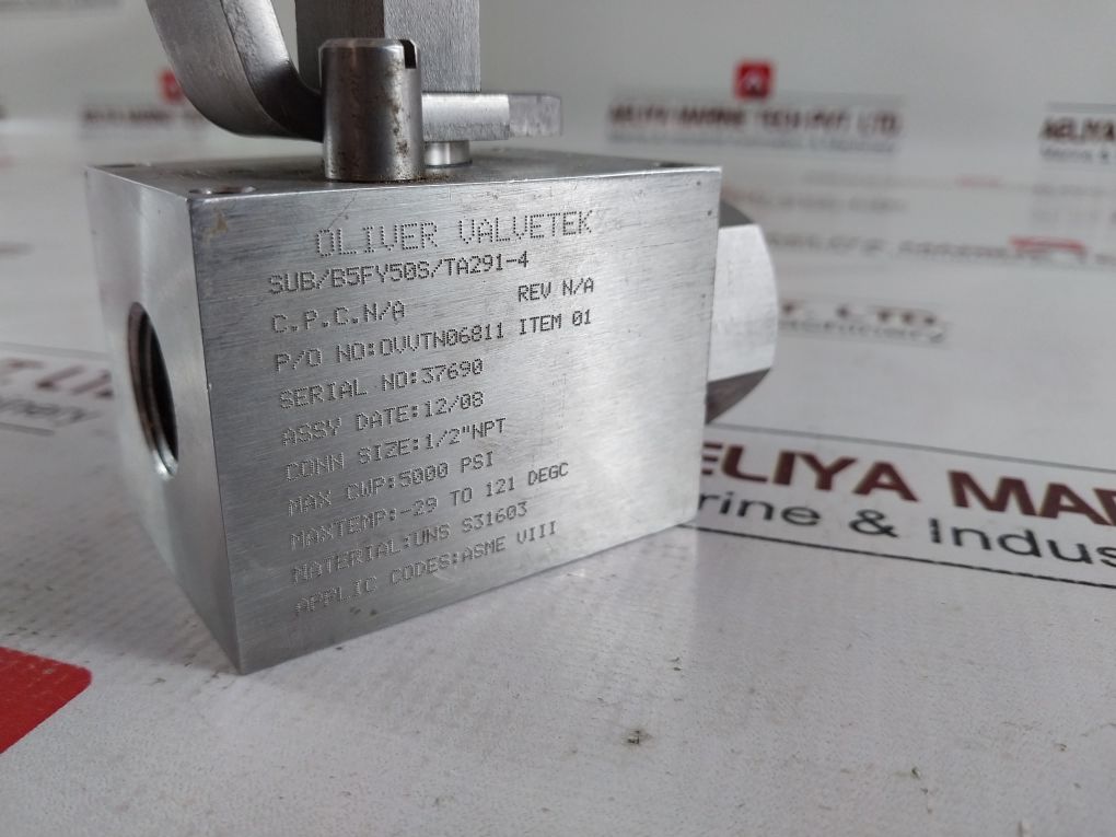 Oliver Sub/B5Fy50S/Ta291-4 Ball Valve