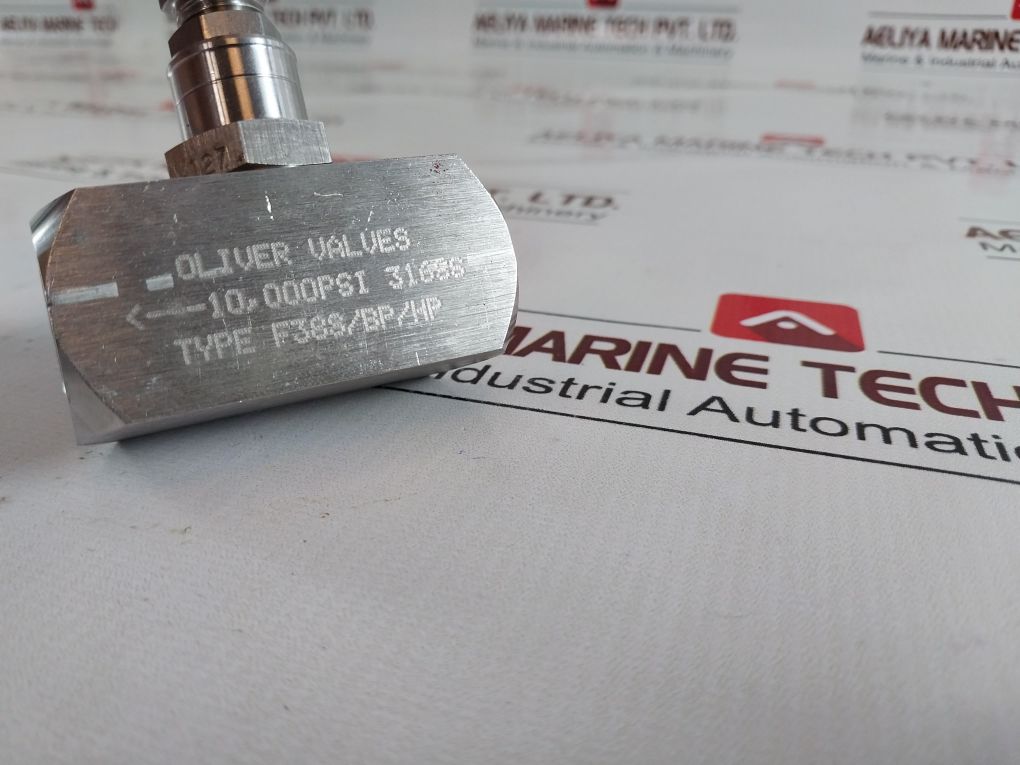 Oliver Valves 10,000Psi 316Ss Needle Valve F38S/Bp/Hp