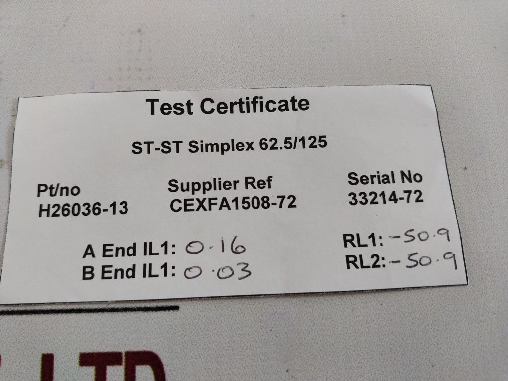 Converteam 110001072 Fibre Optic 7200 Mm Orange Cable