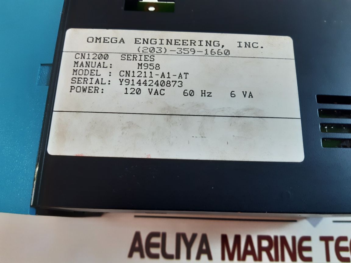 Omega cn1211-a1-at temperature controller