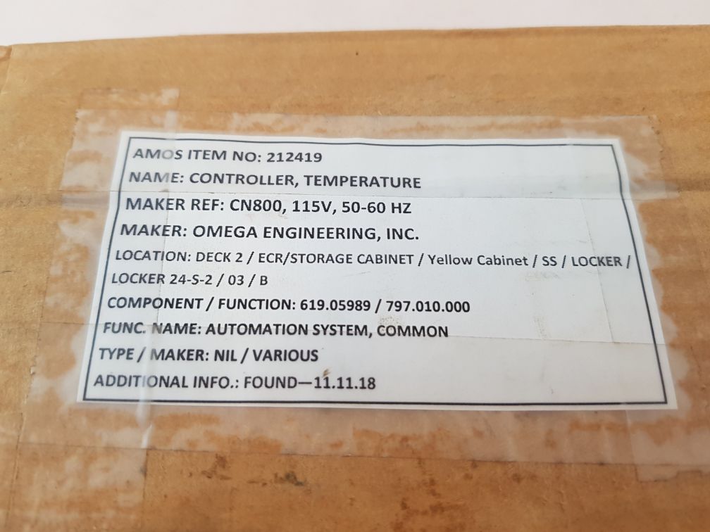 Omega cn884rtd-nc temperature controller 