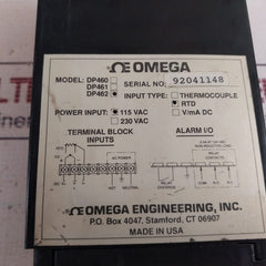 Omega Dp462 Digital Panel Thermometer