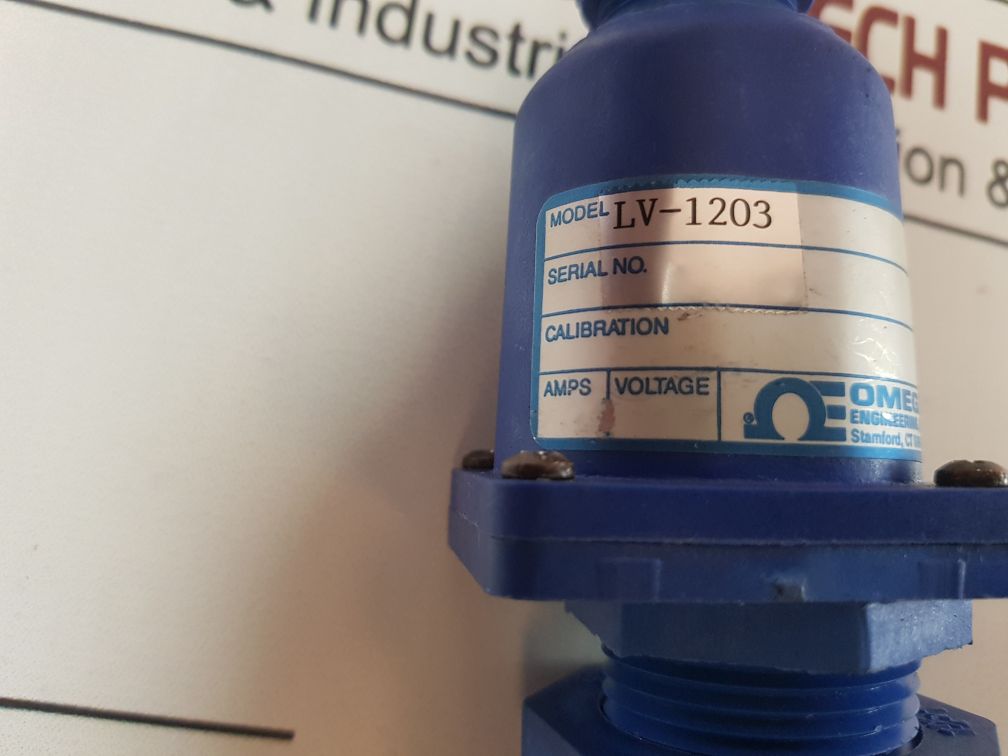 Omega Lv-1203 Liquid Level Switch Spdt. 15 Amp, 1/2 Hp @ 125