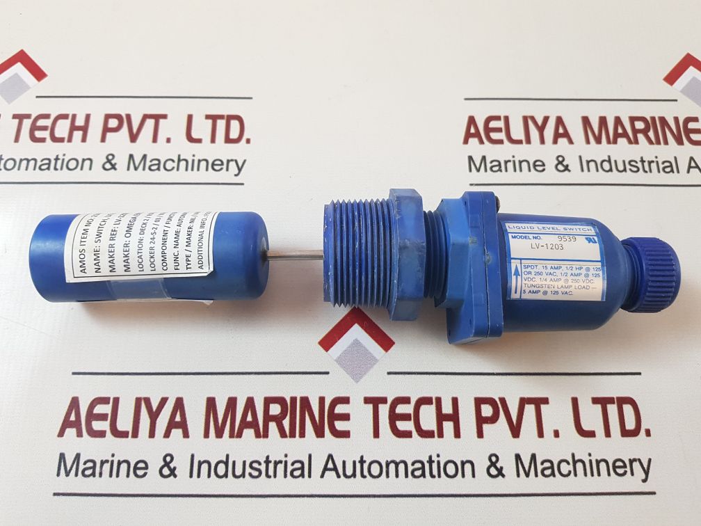 Omega Lv-1203 Liquid Level Switch Spdt. 15 Amp, 1/2 Hp @ 125