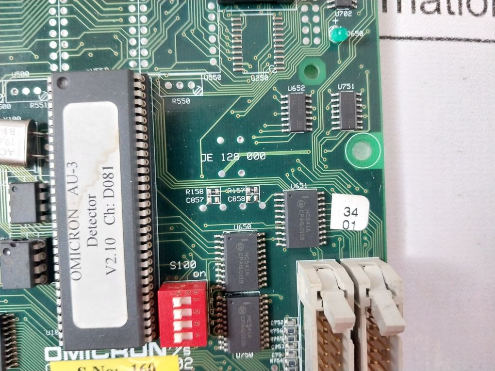 Omicron Oau 3 Au-3 Detector Pcb Card