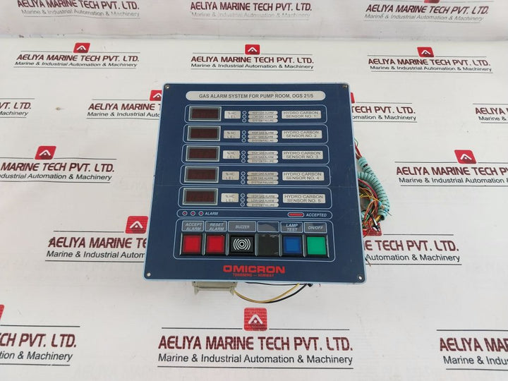 Omicron Je109020 Gas Alarm System Rev.: 1.02