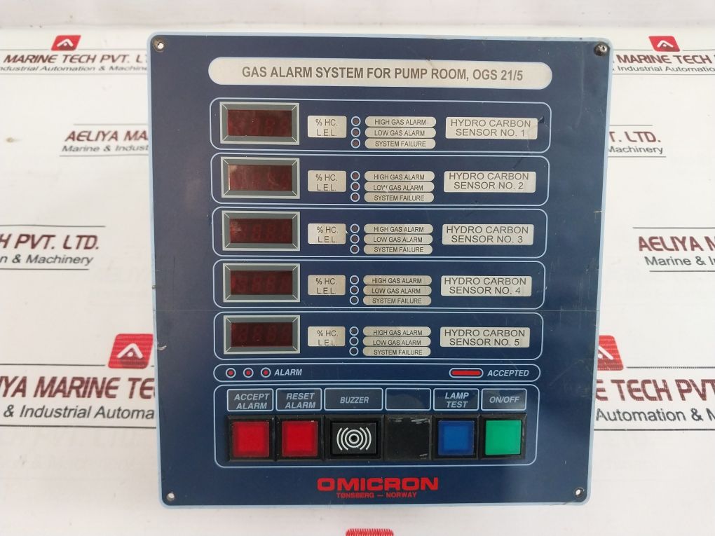 Omicron Je109020 Gas Alarm System Rev.: 1.02