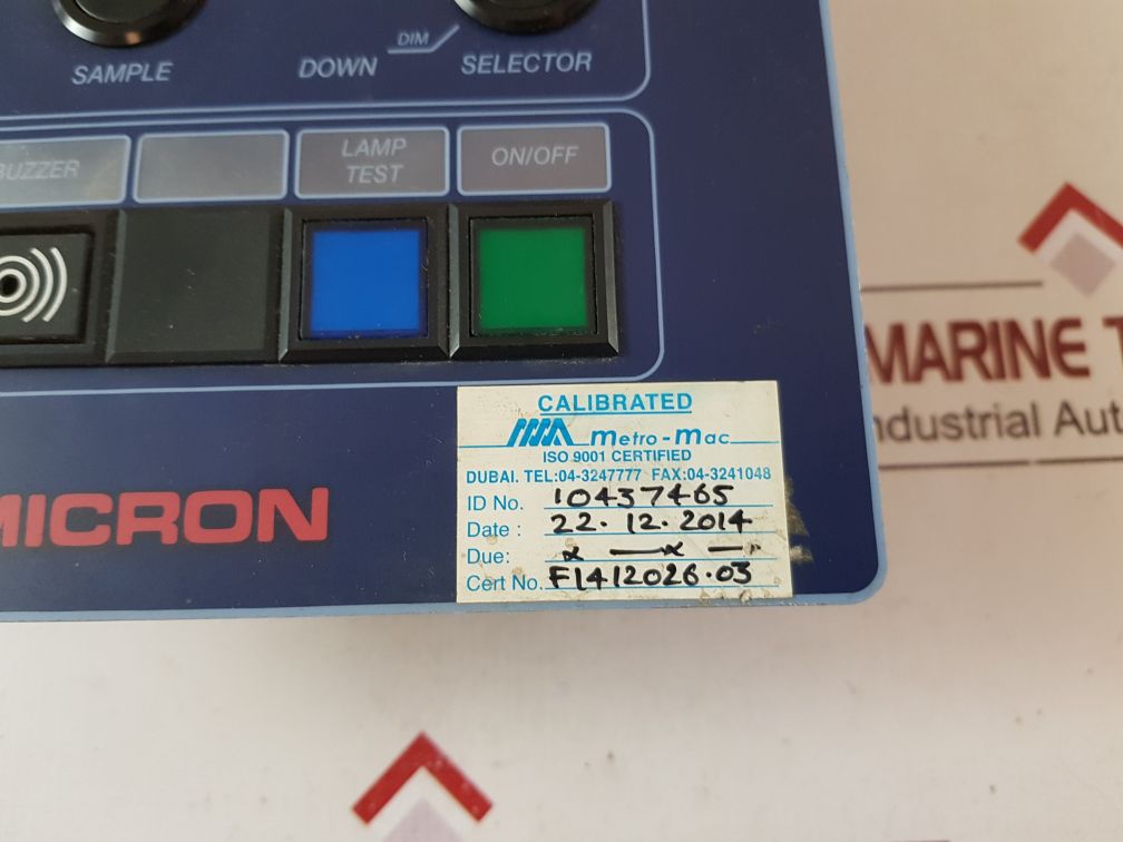 Omicron Ogs 3.1 Display Rev. 1.01 Gas Sampling System