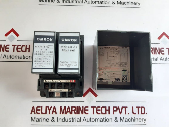 Omron 61F-11 Floatless Level Switch With 61F-g Relay Unit
