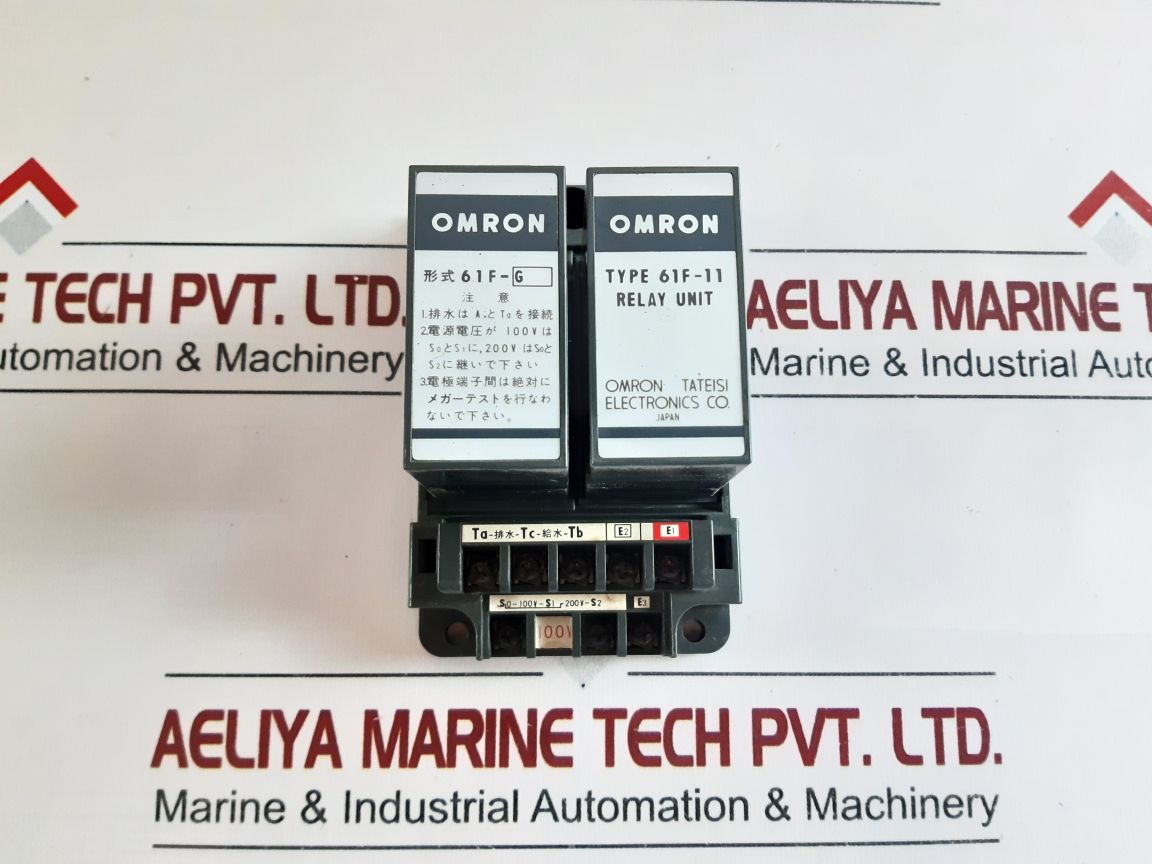 Omron 61F-11 Floatless Level Switch With 61F-g Relay Unit
