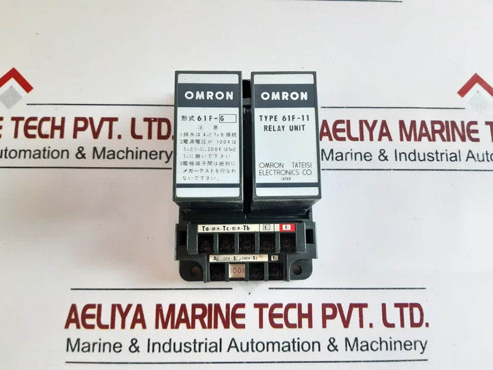 Omron 61F-11 Floatless Level Switch With 61F-g Relay Unit
