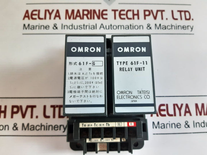 Omron 61F-11 Floatless Level Switch With 61F-g Relay Unit
