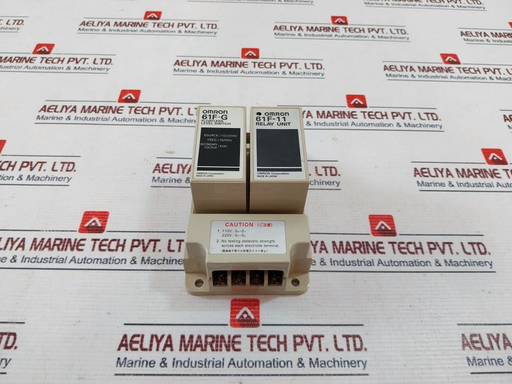 Omron 61F-g Floatless Level Switch With 61F-11 Relay Unit 50/60Hz