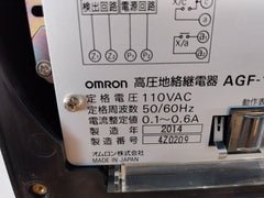 Omron Agf-1-r2 High Voltage Ground Relay 110 Vac