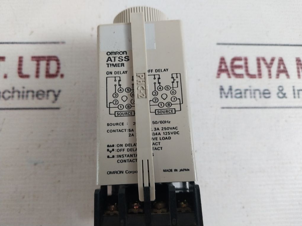 Omron Atss Off Delay Timer With Base 10Sec 220Vac 50/60Hz