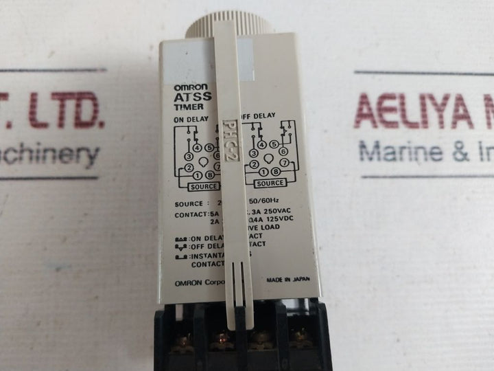 Omron Atss Off Delay Timer With Base 10Sec 220Vac 50/60Hz
