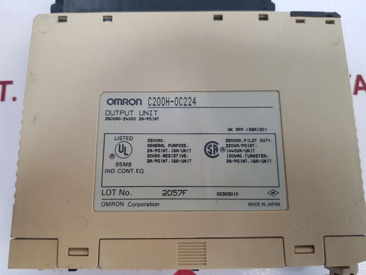 Omron C200H-0C224 Output Unit 24Vdc