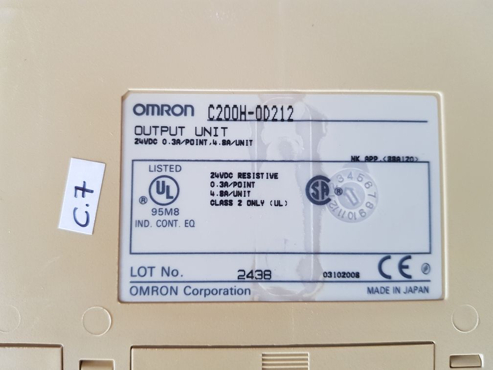 Omron C200H-0D212 Output Unit Free Shipping By Express