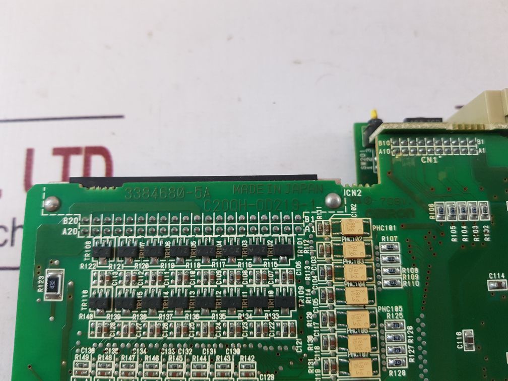 Omron C200H-0D219-1 Pcb Card C200H-0D219-2