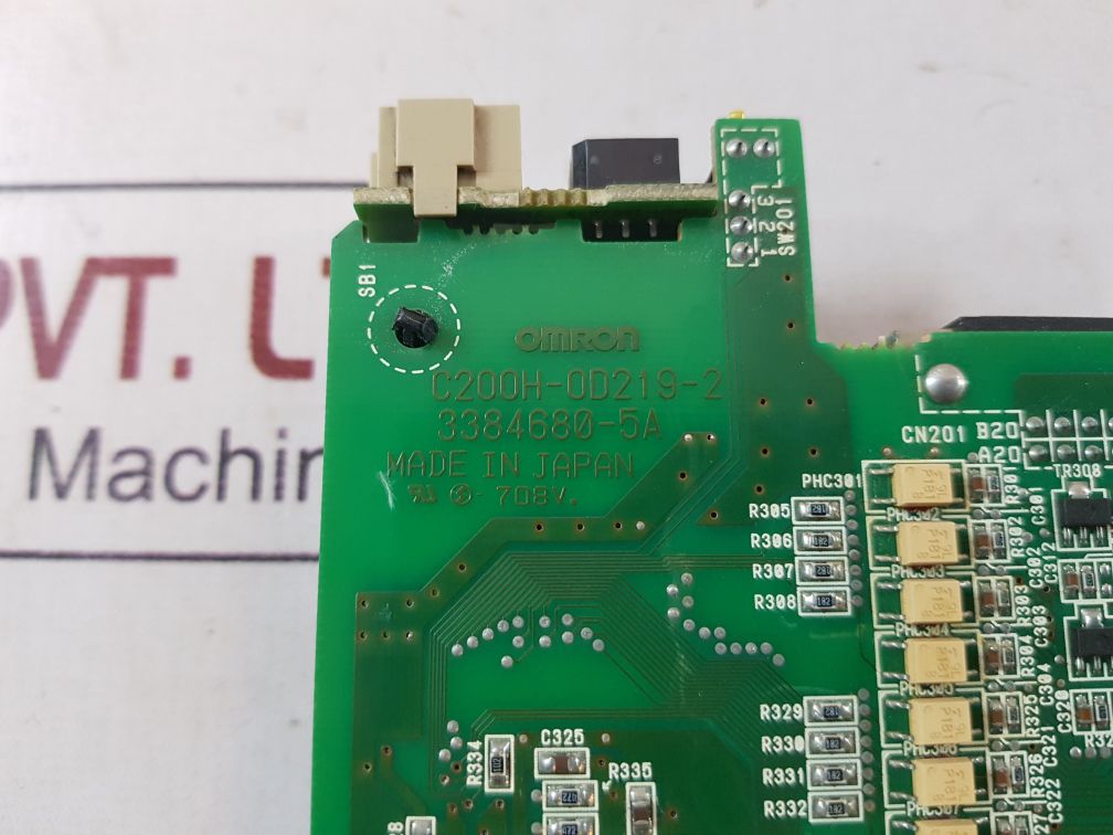 Omron C200H-0D219-1 Pcb Card C200H-0D219-2